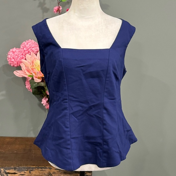 Philosophy Sleeveless Peplum Top - Picture 1 of 9